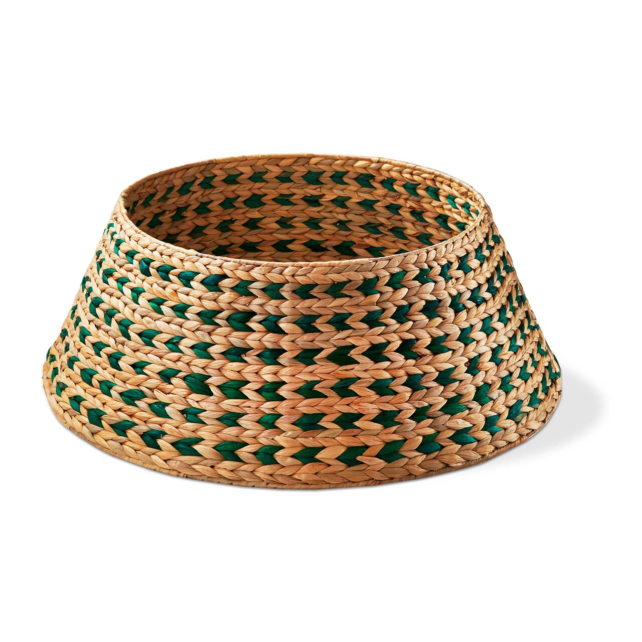 Bergen Water Hyacinth Tree Collar - Decorative Rattan Tree Skirt for Christmas - Multicolor, 28" L x 28" W x 10" H